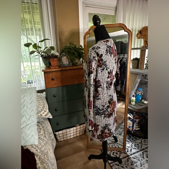 Fortune + Ivy Jada Printed Rib Cardigan - Picture 2 of 8